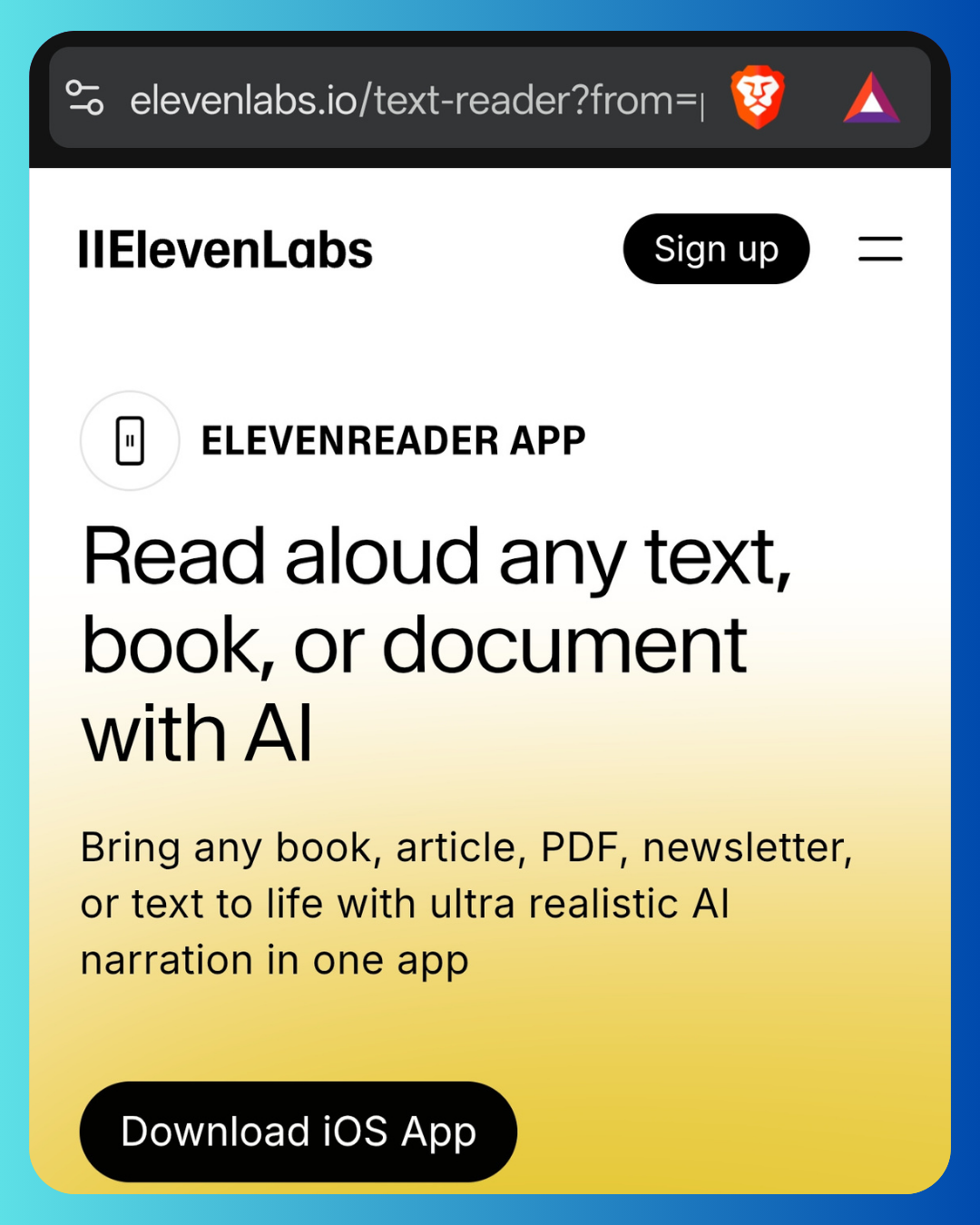 ElevenLabs Reader